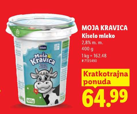 MOJA KRAVICA KISELO MLEKO