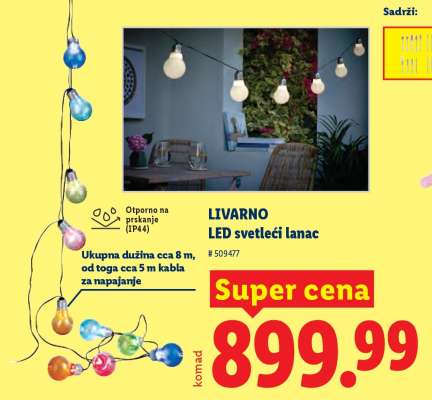 LIVARNO LED svetleći lanac