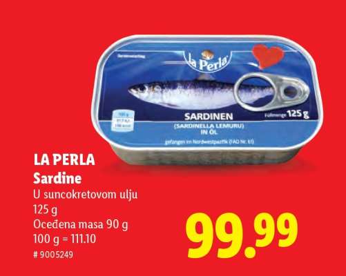 LA PERLA Sardine