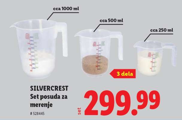 SILVERCREST Set posuda za merenje