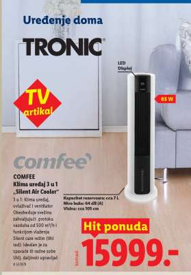 COMFEE Klima uređaj 3 u 1 'Silent Air Cooler'