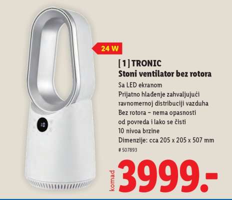TRONIC Stoni ventilator bez rotora