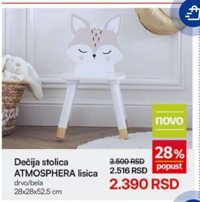 Dečija stolica ATMOSPHERA lisica