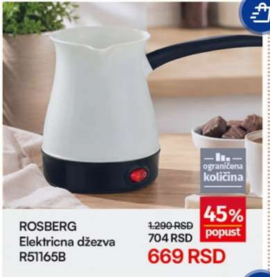 ROSBERG Električna džezva R51165B
