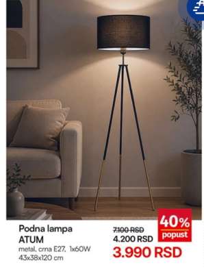 Podna lampa ATUM