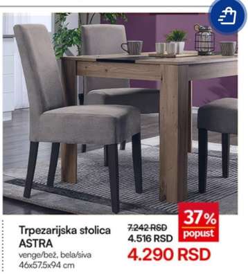 Trpezarijska stolica ASTRA