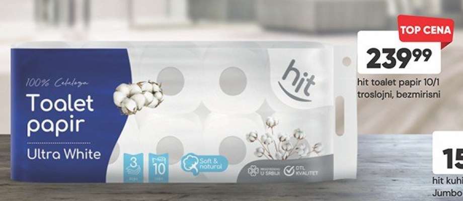 hit toalet papir 10/1