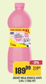 JOGURT MOJA KRAVICA GUSTI 2.8% 1.75KG PET