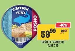 PAŠTETA CARNEX OD TUNE 75G