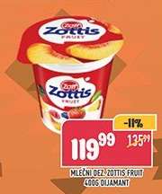 Mléčný dezert Zottis Fruit