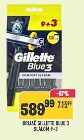 Brijač Gillette Blue 3 Slalom 9+3