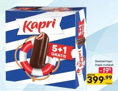 Sladoled Kapri štapić multipak