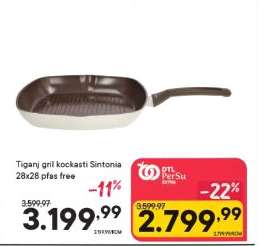 Tiganj gril kockasti Sintonia 28x28 pfas free