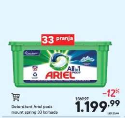 Deterdžent Ariel pods mount spring 33 komada