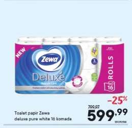 Toalet papir Zewa deluxe pure white 16 komada