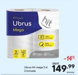 Ubrus Hti mega 2 sl 2 komada