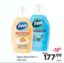 Sapun tečni Fresh 1 l, više vrsta