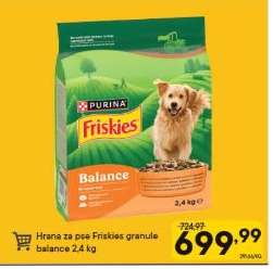 Hrana za pse Friskies granule balance 2,4 kg