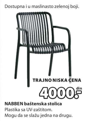 NABBEN baštenska stolica