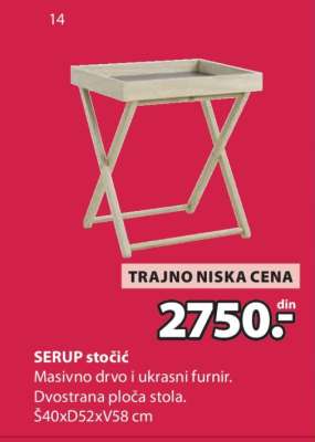 SERUP stočić