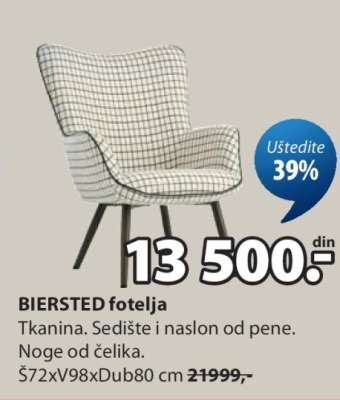 BIERSTED fotelja