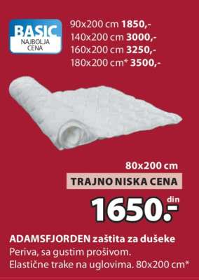 ADAMSFJORDEN zaštita za dušeke