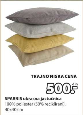 SPARRIS UKRASNA JASTUČNICA