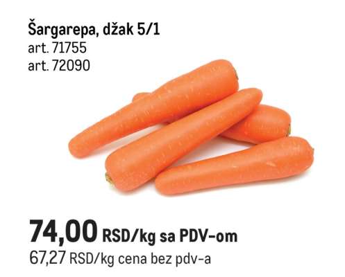 Šargarepa, džak 5/1