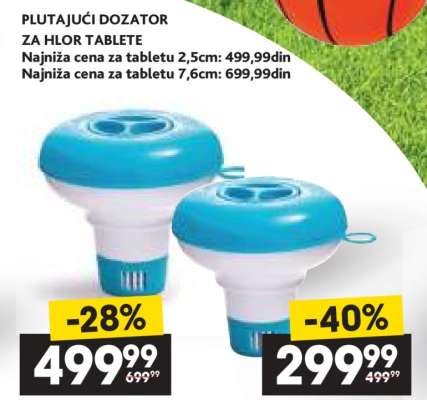 PLUTAJUĆI DOZATOR ZA HLOR TABLETE