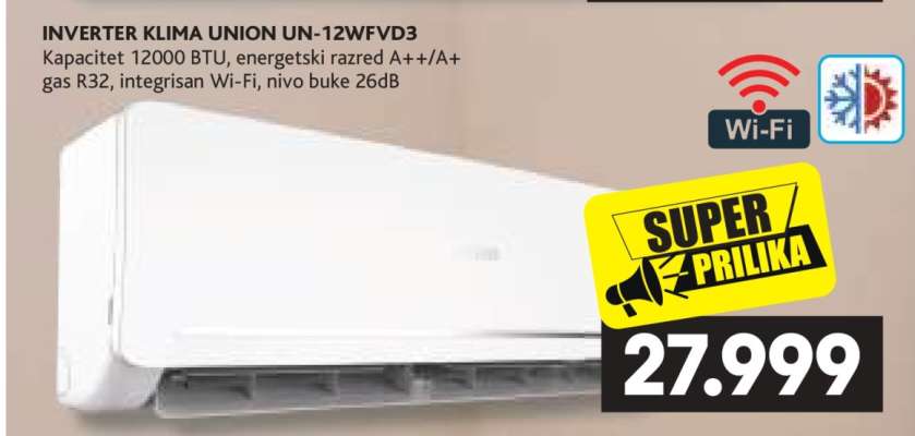 INVERTER KLIMA UNION UN-12WFVD3