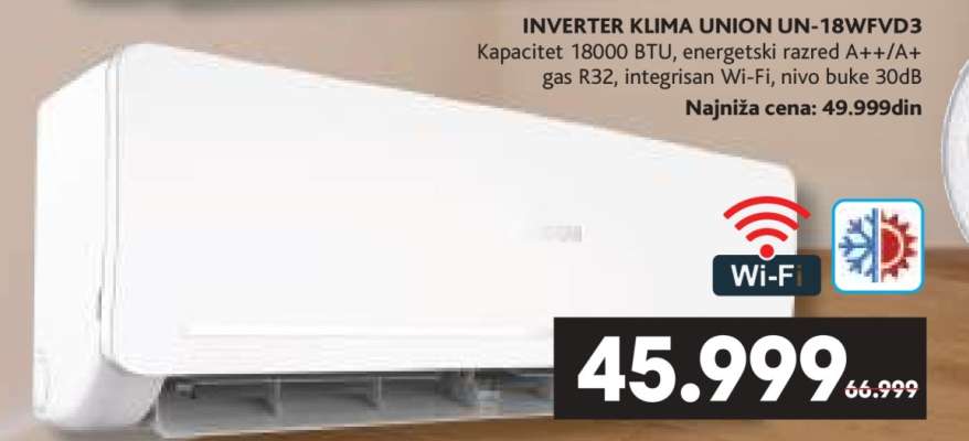 INVERTER KLIMA UNION UN-18WFVD3
