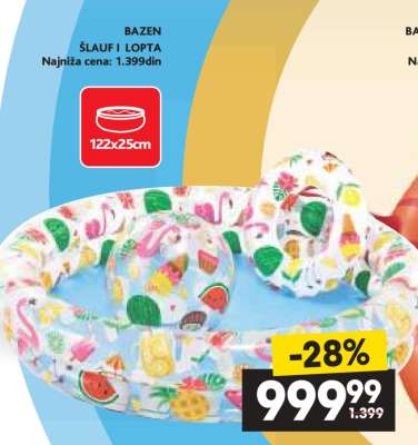 BAZEN ŠLAUF I LOPTA
