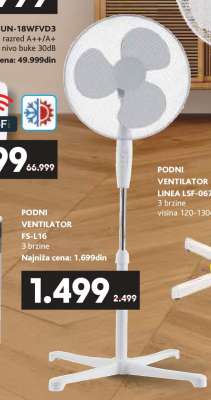 PODNI VENTILATOR FS-L16