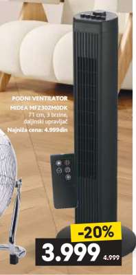 PODNI VENTILATOR MIDEA MFZ302M0DK