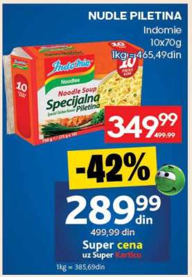 NUDLE piletina