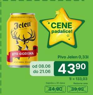 Pivo Jelen 0.33l