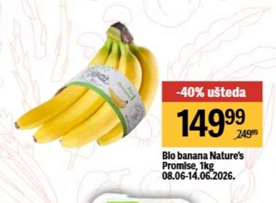 Bio banana Nature's Promise, 1kg
