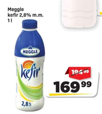 Meggle kefir 2,8 % m.m . 1 l