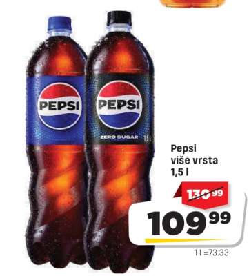 Pepsi više vrsta 1,5 l