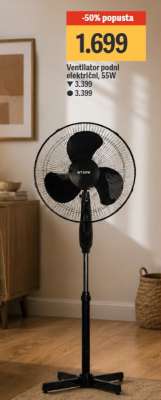 Ventilator podni električni, 55W