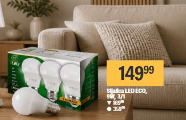 Sijalica LED ECO, 9W, 3/1