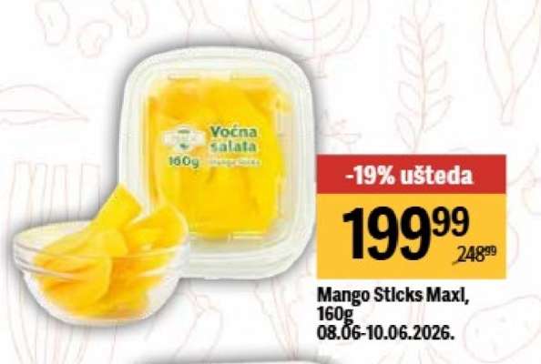 Mango Sticks Maxi, 160g