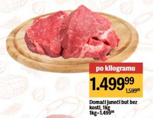 Domaći Juneći but bez kosti, 1kg