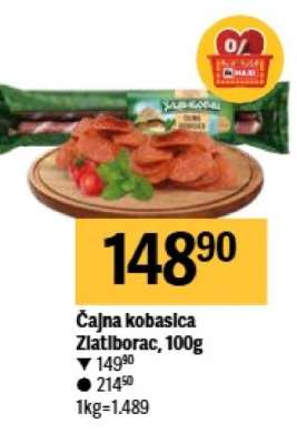 ČAJNA KOBASICA Zlatiborac 100g
