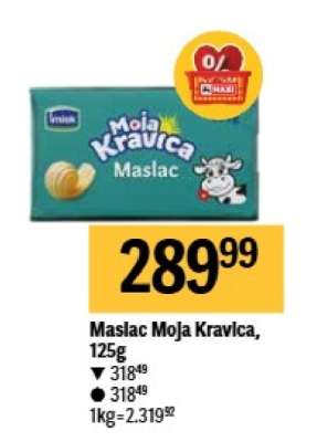 Maslac Moja Kravica 125g