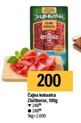 Čajna kobaslica Zlatiborac, 100g