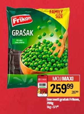 Smrznuti grašak Frikom, 700g
