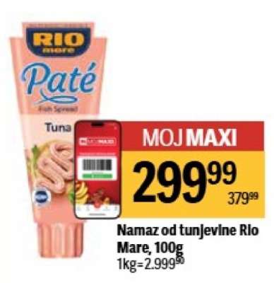 Namaz od tunjevine Rio Mare, 100g