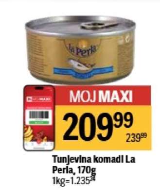 Tunjevina komadi La Perla 170g