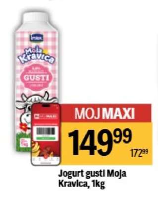 Jogurt gusti Moja kravica, 1kg